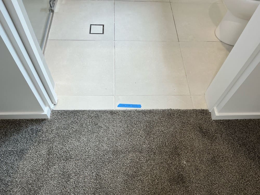 Loose carpets/ grippers, recorded during a pre-purchase inspection in Morayfield