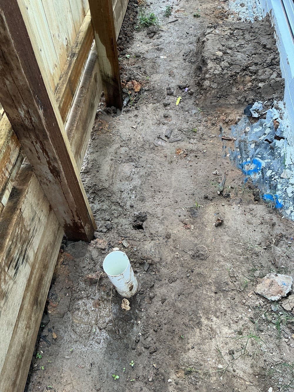 Uncapped pipe, recorded during a building inspection in Morayfield