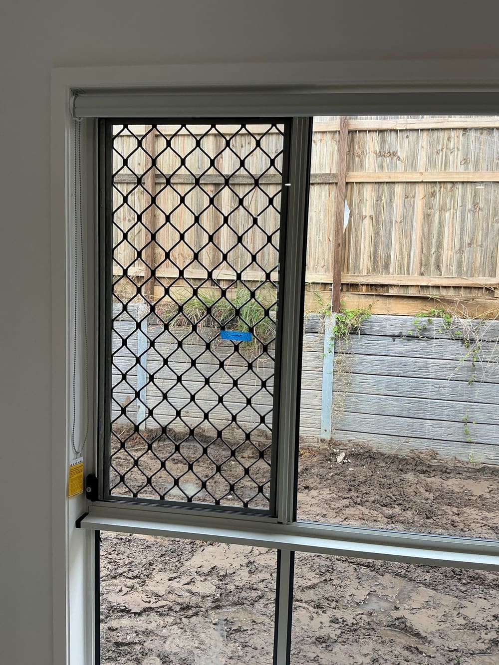 Window binding, recorded during a lock-up inspection in Morayfield
